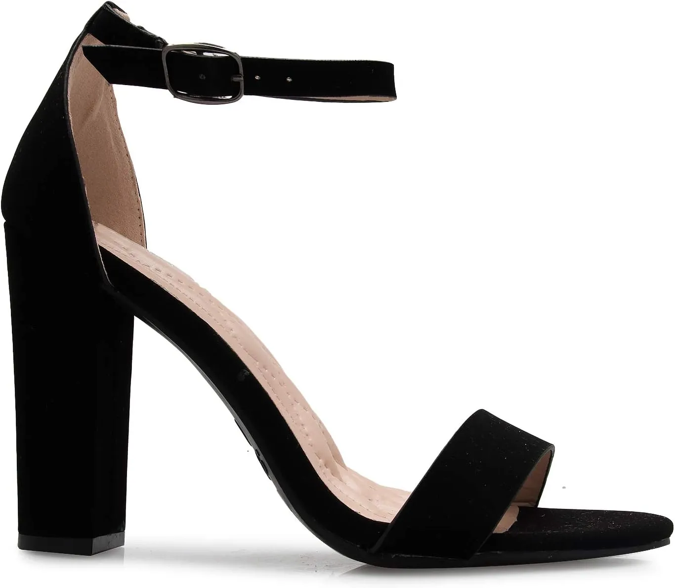 Women's Strappy Chunky Block High Heel - Formal, Wedding, Party ? Simple Classic Pump