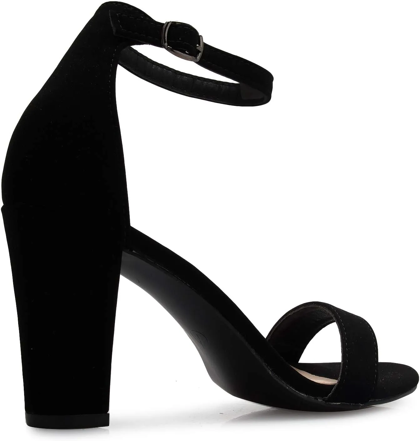 Women's Strappy Chunky Block High Heel - Formal, Wedding, Party ? Simple Classic Pump