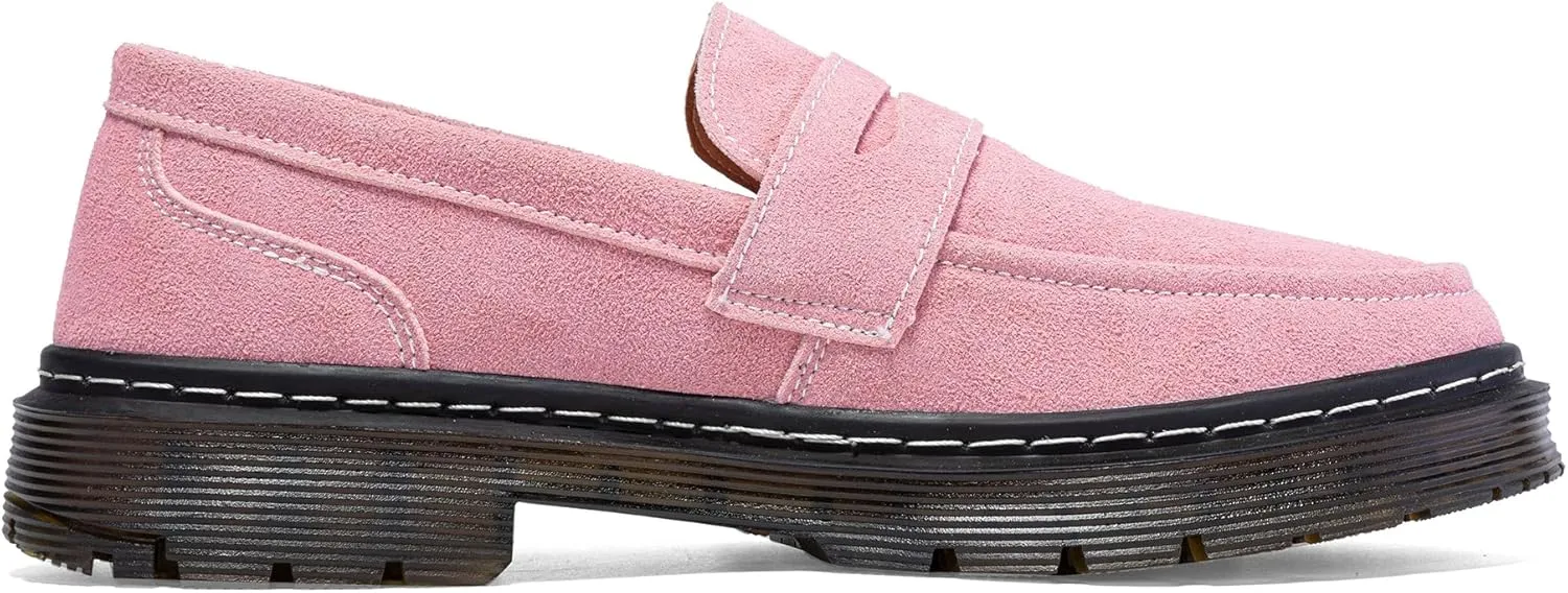 Women's Suede Penny Loafer Comfort Driving Moccasins Casual Slip-Ons Loafer Flats Fashion Women Business Work Shoes
