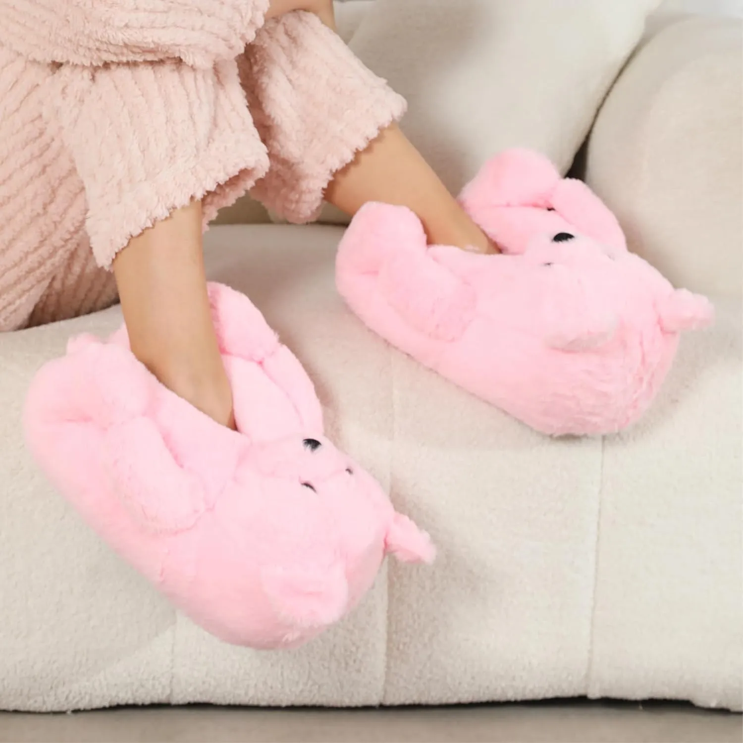 Women's Teddy Bear Slippers Mom Gift Slippers Cozy Women Fuzzy Indoor House Shoes Fun Costume for Adults Cute Animal Slides for Women Her Birthday Valentine's Gift Ideas
