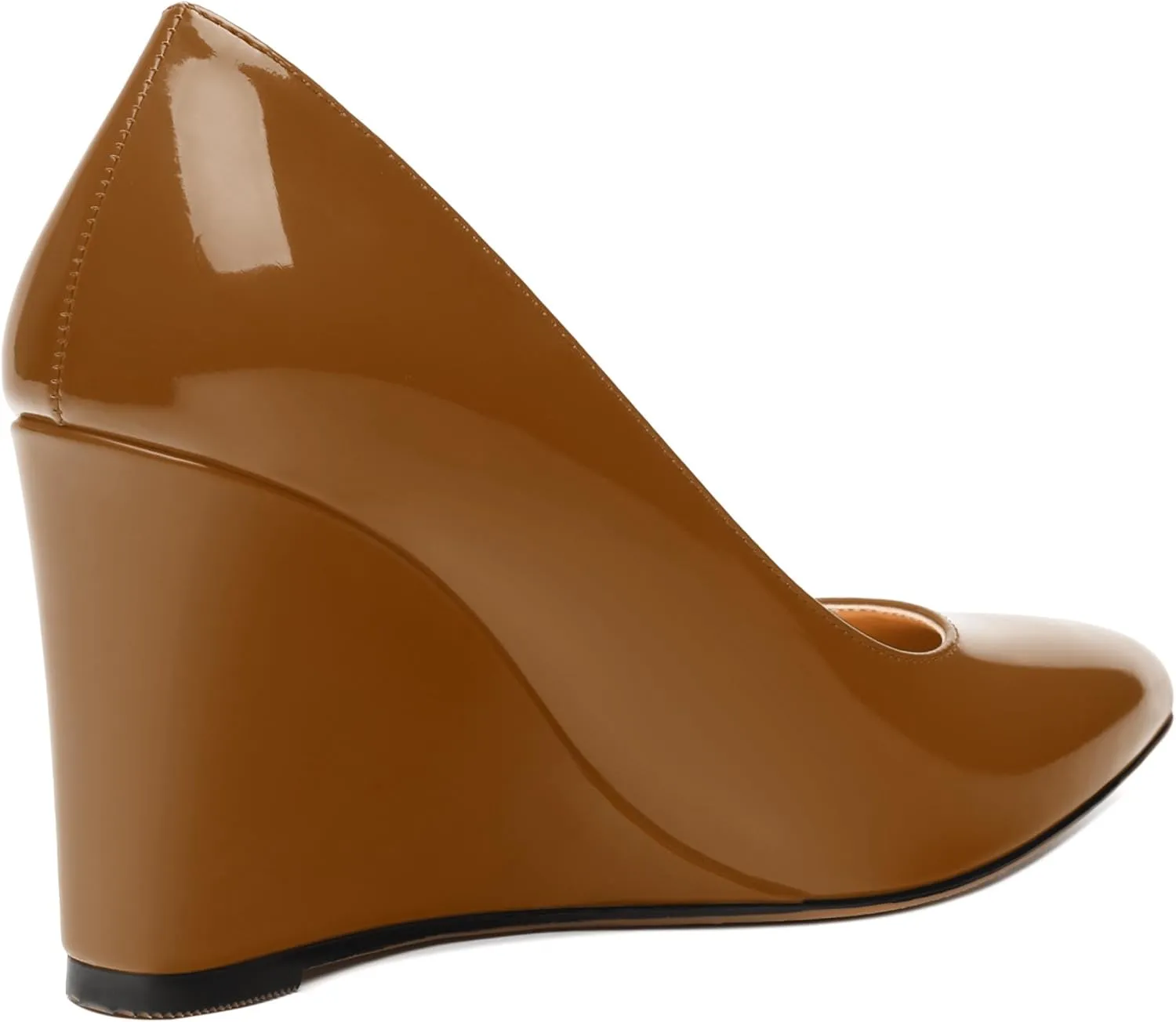 Womens Wedge Heel Pumps Shoes, Pointed Toe High Heel Dress Shoes for Women 3.3"