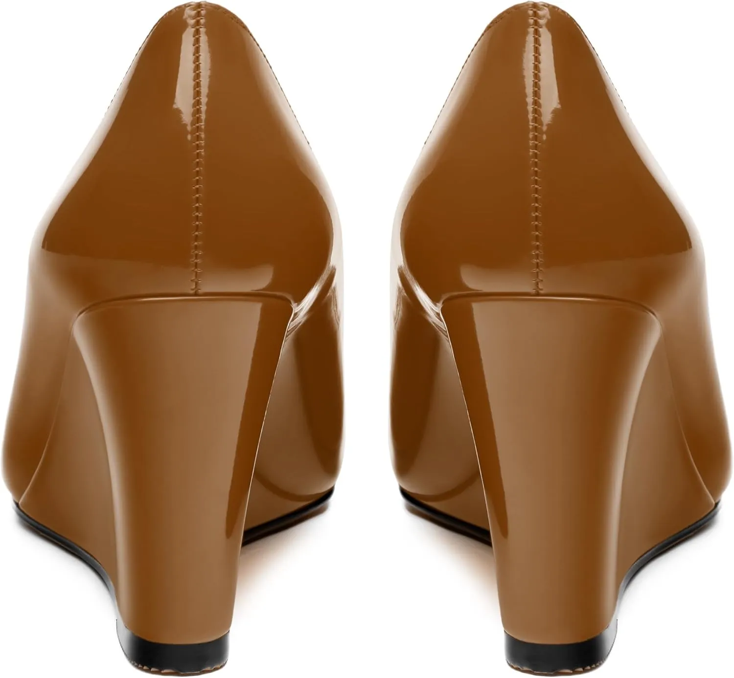 Womens Wedge Heel Pumps Shoes, Pointed Toe High Heel Dress Shoes for Women 3.3"
