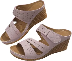 Womens wedge sandals Orthopedic Open Toe non slip slippers Comfortable Dressy Casual Yoga Mat shoes summer vacation Walking shoes women