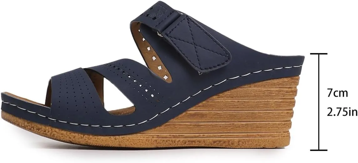 Womens wedge sandals Orthopedic Open Toe non slip slippers Comfortable Dressy Casual Yoga Mat shoes summer vacation Walking shoes women