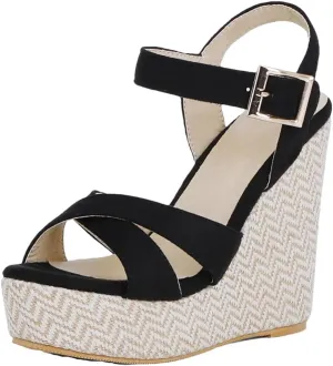 Women's Wedge Sandals With 8Cm High Heel And 3-5Cm Platform Casual Flip Flops Large Size Comfortable Wedge Shoes