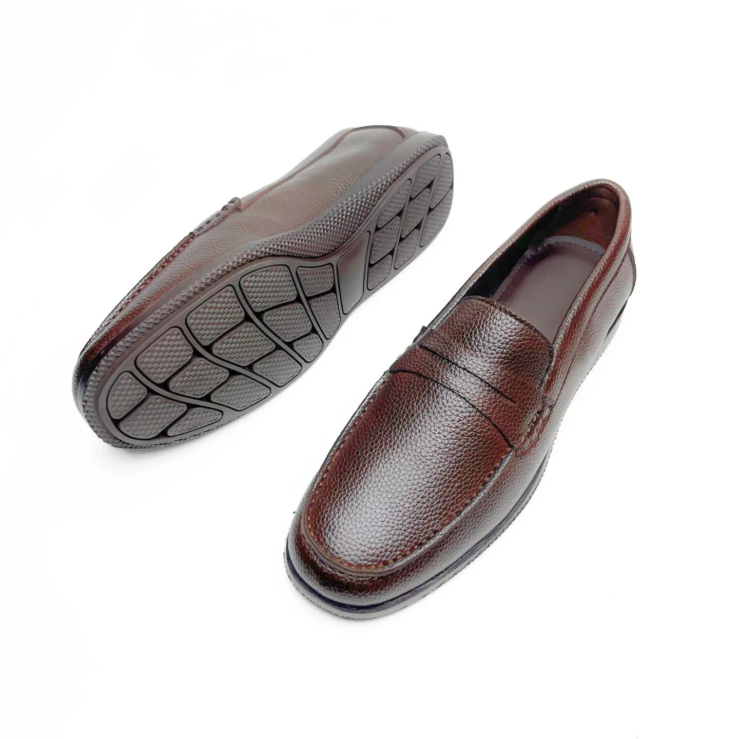 Wrinkle Free Ultra Flexible Loafers (Brown)