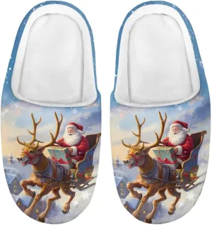Xpyiqun Little Kid Slippers House Shoes Girls Boys Slip On Slippers Cozy Warm Soft Plush Winter Home Slippers Size 9-14.5