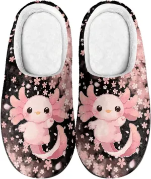 Xpyiqun Slippers Women Men Slip On House Shoes Fuzzy Warm Winter Slippers Size 4-12