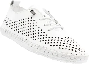Yalova Women's Elastic Slip-On Shoes – Soft Perforated Leather, Handstitched Summer Shoe | Made in Turkey |