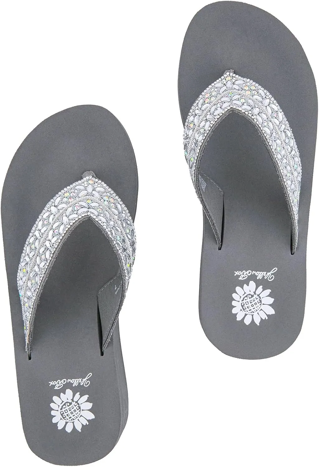 Yellow Box Women's Rhea Flatform Sandal, Round Toe, Medium-High 1.75 Inch Heel, 1 Inch Platform Comfortable Flip-Flop